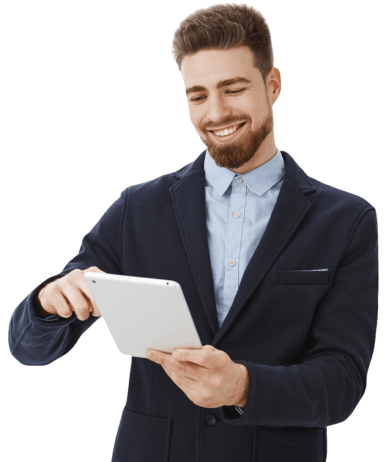 businessmen-scrolling-on-a-tablet